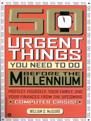 cover image of 50 Urgent Things You Need to Do Before the Millennium